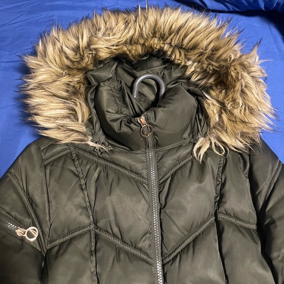 Green Nautica Mid Length Coat - Picture 3 of 7